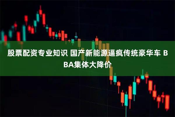 股票配资专业知识 国产新能源逼疯传统豪华车 BBA集体大降价